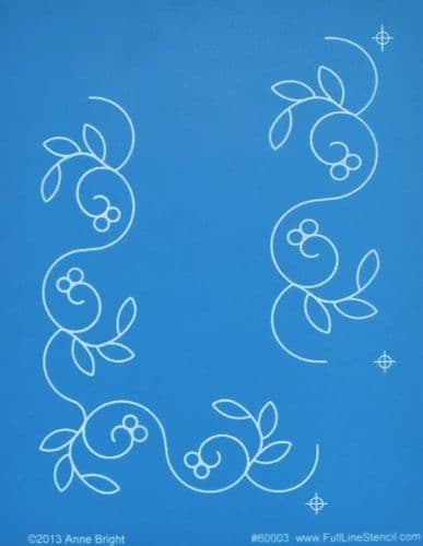 Berry Vine Park Border 2" Stencil