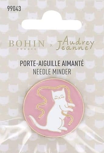 Bohin Needle Minder - Pink Cat