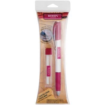 Bohin White Chalk Fine Pencil Set (0.9mm & Refills)