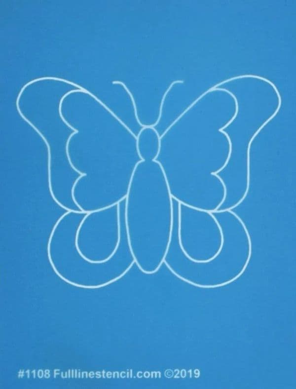 Butterfly Charm Stencil (3” x 3 ¾”)