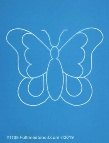 Butterfly Charm Stencil (3” x 3 ¾”)