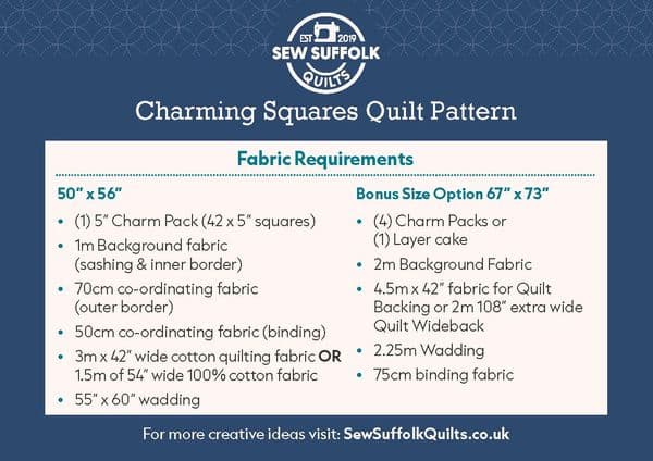 Charming Squares Quilt Pattern