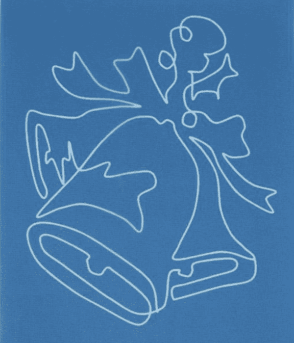 Christmas Bells Charm Stencil (3¾