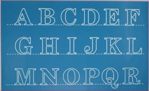 Complete Alphabet & Numbers Stencil (2" Height 2 Pack)