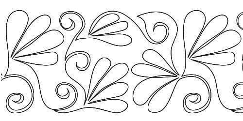 Curlz n Feathers 10" Pantograph 12' Roll