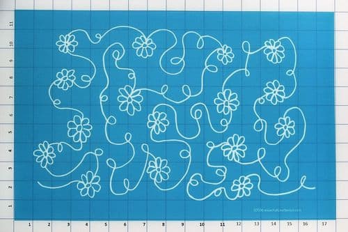 Daisy Background Large Stencil