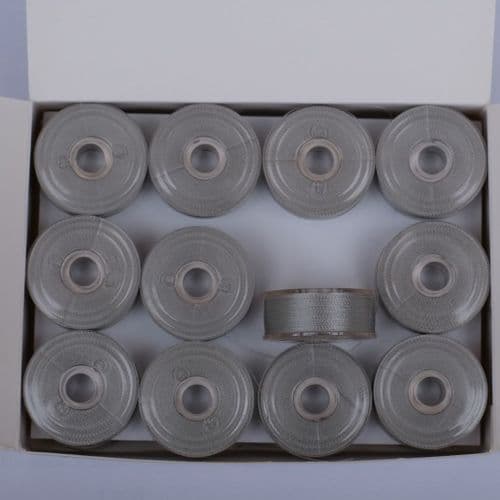 DecoBob Wonderfil Grey 24 Pack M Size Bobbins