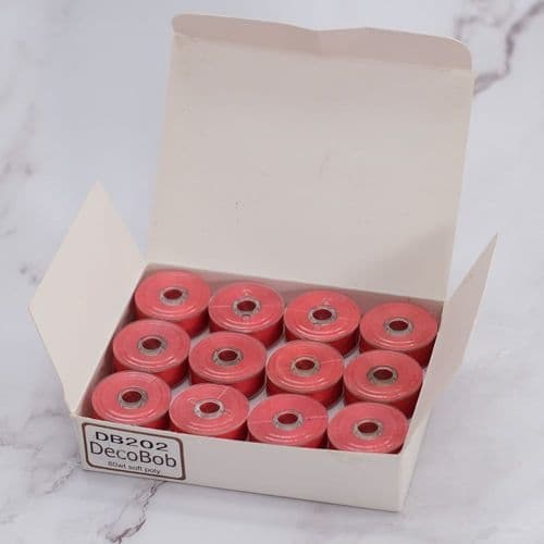 DecoBob Wonderfil Red 24 Pack M Size Bobbins