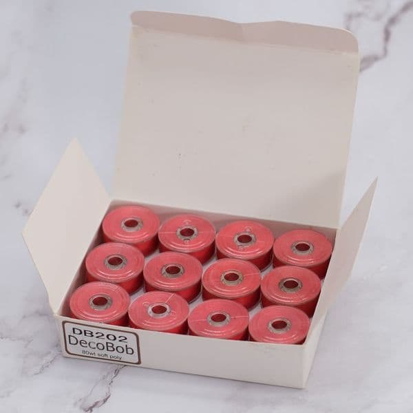 DecoBob Wonderfil Red 24 Pack M Size Bobbins