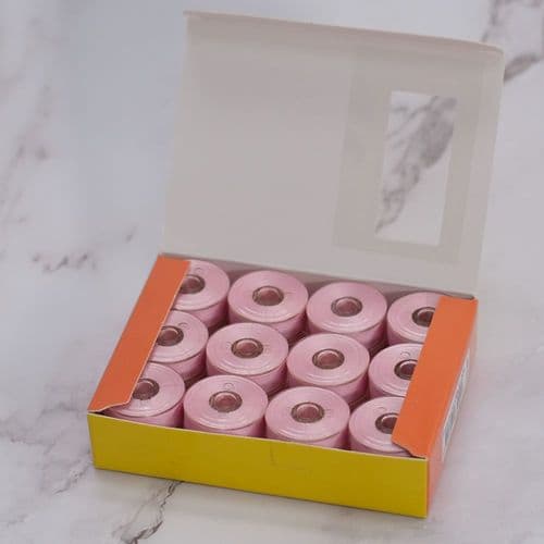 DecoBob Wonderfil Soft Pink 24 Pack M Size Bobbins