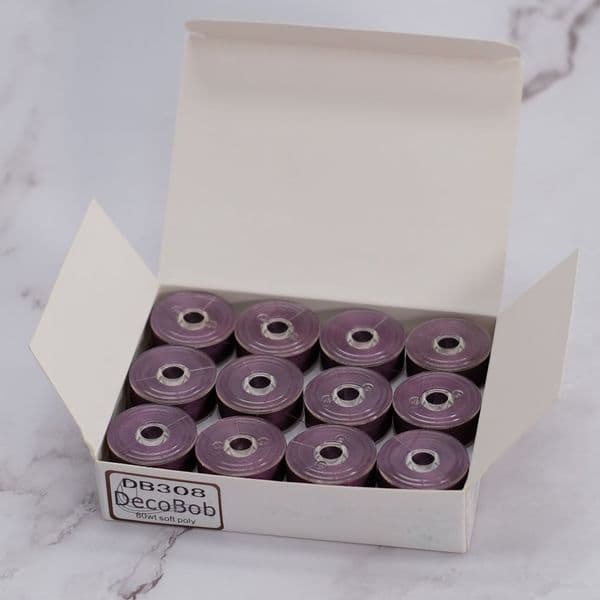 DecoBob Wonderfil Soft Purple 24 Pack M Size Bobbins