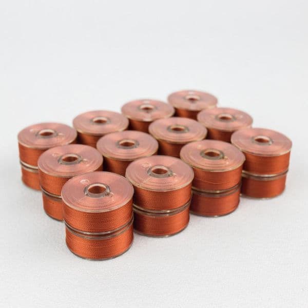 DecoBob Wonderfil Terracotta 24 Pack M Size Bobbins