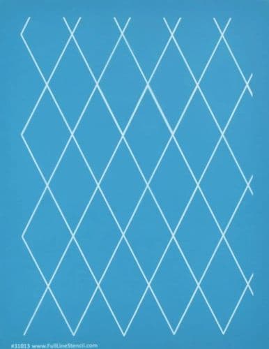 Diamond Grid Stencil (3" x 1½")