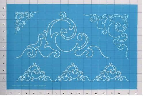 Enchanted Stencil (9", 6", 3" half square triangles or blocks or 2½"-3" border)