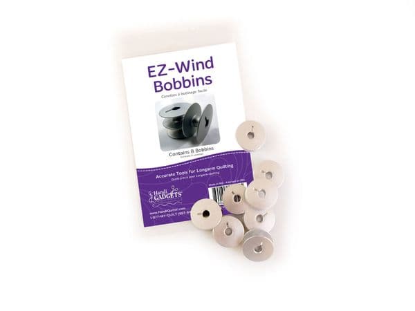 EZ Wind Bobbins - M Class slotted for Handi Quilter Machines (8)