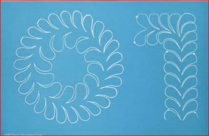 Feather Wreath and Easy Feather Border Stencil
