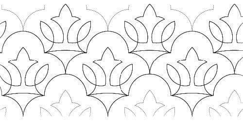 Floral Carpet 7" Pantograph 12" Roll