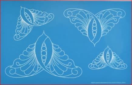 Garden Feather Stencil by Telene Jeffrey