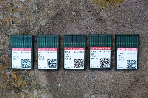 Groz Beckert Sharp 12/80, 14/90, 16/100, 18/110, 19 or 20 (Pack of 50 Needles)