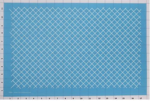 Half Inch Grid On Point Stencil