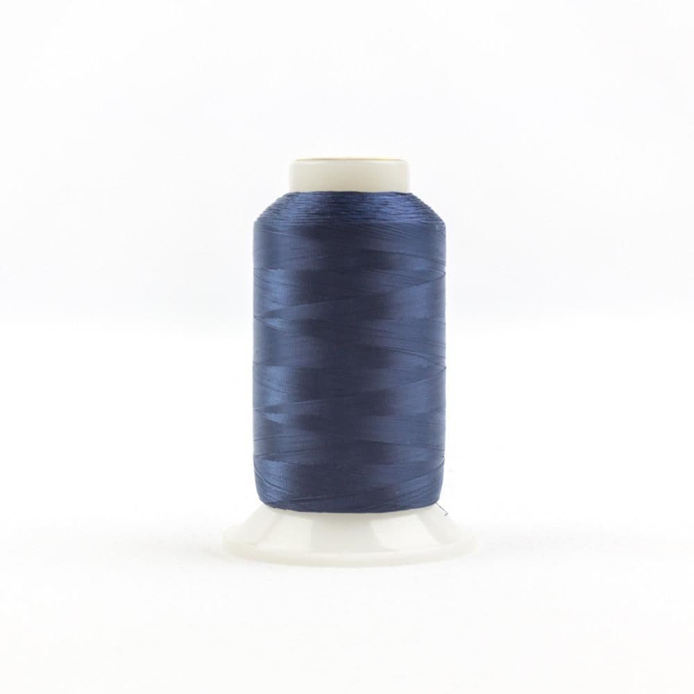 InvisaFil 100wt Stormy Dark Blue 2500m Cottonised Polyester Thread