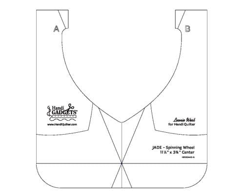 Jade Spinning Wheel 11½" x 3¾" Ruler - discontinued. Last ones! 25% OFF
