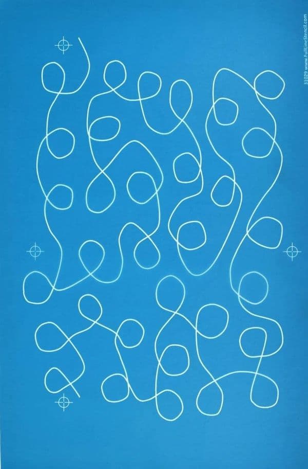 Loopy Meander Stencil (Small)