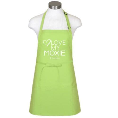 Love My Moxie Green Apron