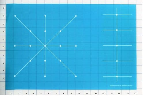 Machine Quilters Guide Stencil (up to 8" Blocks & Borders 2" Intervals)