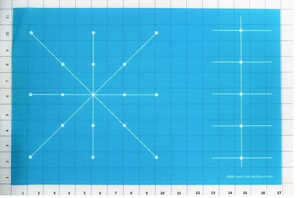 Machine Quilters Guide Stencil (up to 8