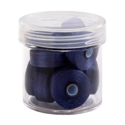 Magna Glide Delights Bright Blue 40wt Trilobal Polyester M Size Bobbins (Tub of 10)