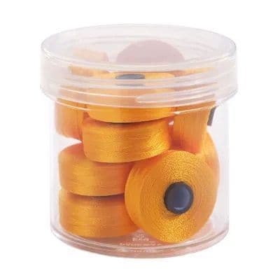 Magna Glide Delights Bright Gold 40wt Trilobal Polyester M Size Bobbins (Tub of 10)