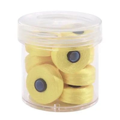 Magna Glide Delights Lemon Ice 40wt Trilobal Polyester M Size Bobbins (Tub of 10)