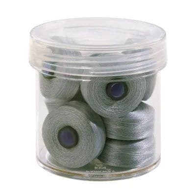 Magna Glide Delights Light Grey 40wt Trilobal Polyester M Size Bobbins (Tub of 10)