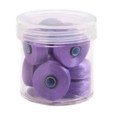 Magna Glide Delights Lilac 40wt Trilobal Polyester M Size Bobbins (Tub of 10)
