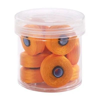 Magna Glide Delights Marigold 40wt Trilobal Polyester M Size Bobbins (Tub of 10)