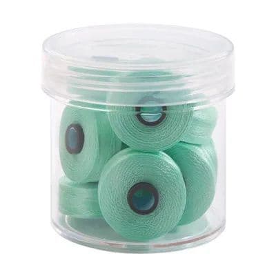 Magna Glide Delights Mint 40wt Trilobal Polyester M Size Bobbins (Tub of 10)