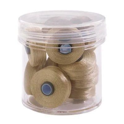 Magna Glide Delights Mocha 40wt Trilobal Polyester M Size Bobbins (Tub of 10)
