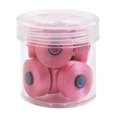 Magna Glide Delights Pink 40wt Trilobal Polyester M Size Bobbins (Tub of 10)