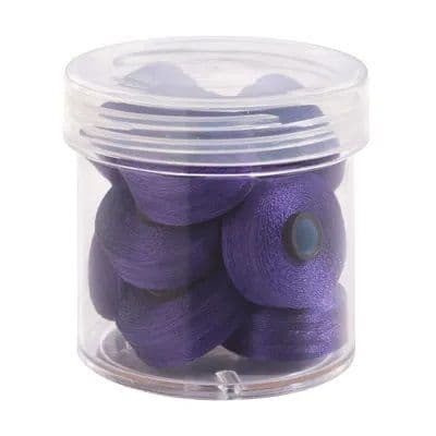 Magna Glide Delights Raven 40wt Trilobal Polyester M Size Bobbins (Tub of 10)