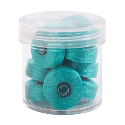 Magna Glide Delights Robin Egg 40wt Trilobal Polyester M Size Bobbins (Tub of 10)