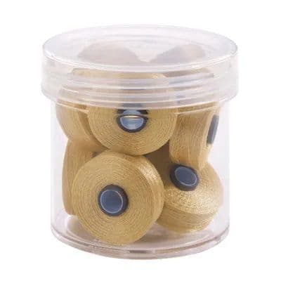 Magna Glide Delights Sand 40wt Trilobal Polyester M Size Bobbins (Tub of 10)