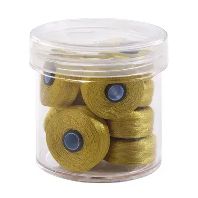 Magna Glide Delights Split Pea 40wt Trilobal Polyester M Size Bobbins (Tub of 10)
