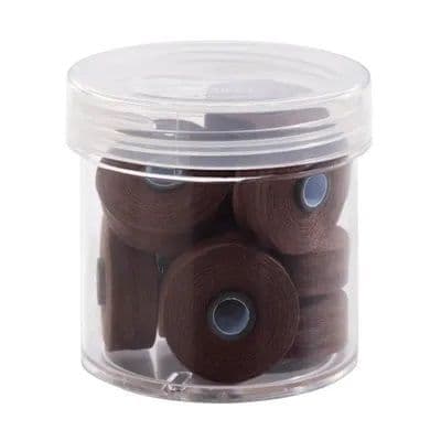 Magna Soft Dark Brown 50wt Polyester M Size Bobbins (Tub of 10)