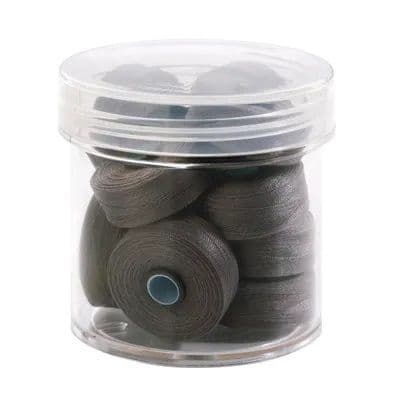 Magna Soft Lead Grey 50wt Polyester M Size Bobbins (Tub of 10)