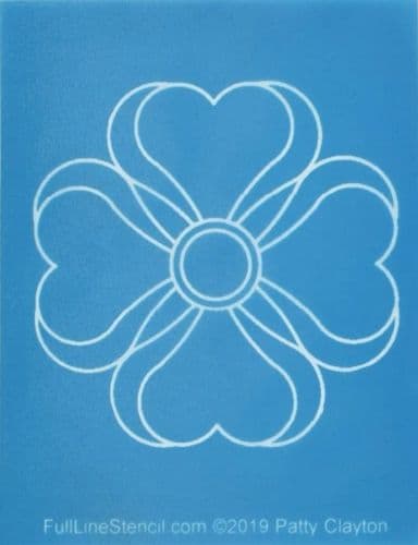 Magnolia Hearts Charm Stencil