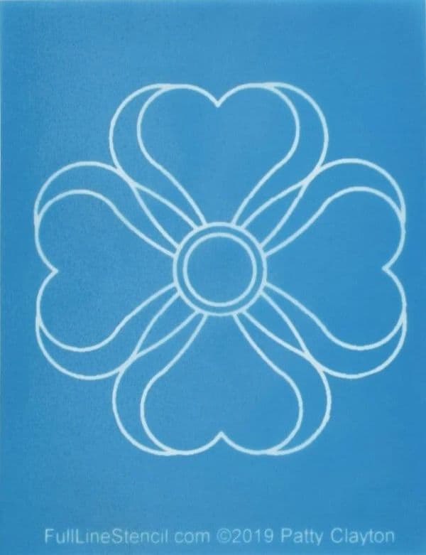 Magnolia Hearts Charm Stencil