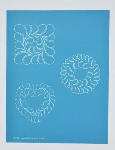 Mini Feathers 3½" Stencil