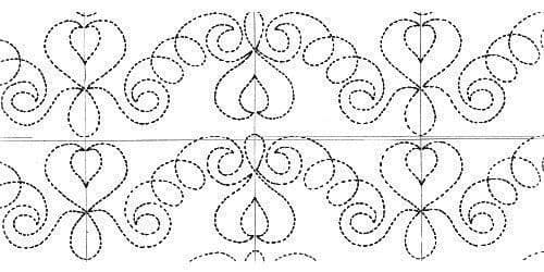 My Sister's Hearts 8½" Pantograph 14' Roll