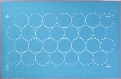 Off-set 2" Circles Stencil